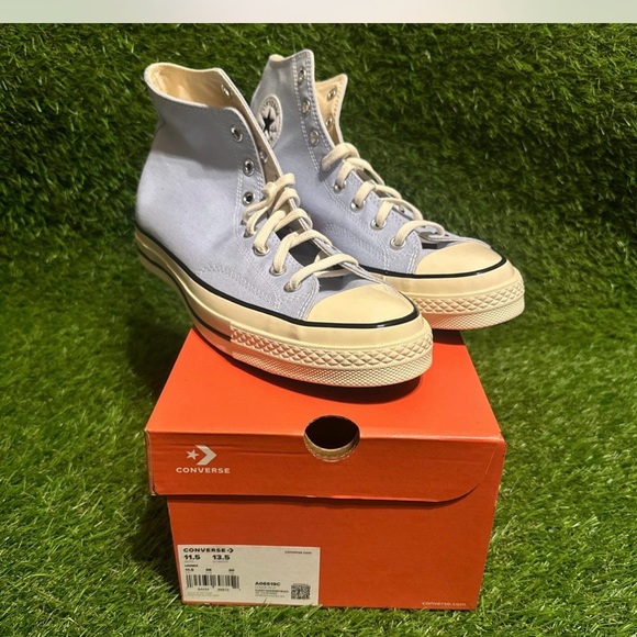 Converse High Top Sneakers - Light Blue - Picture 1 of 5